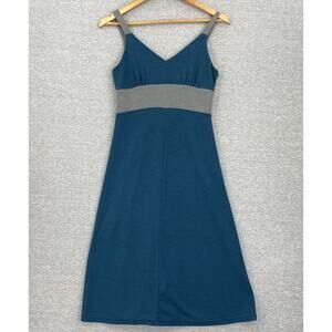 Kuhl Tank Dress Womens Extra Small Blue Prima Knit Aerosoft Sleeveless A-line